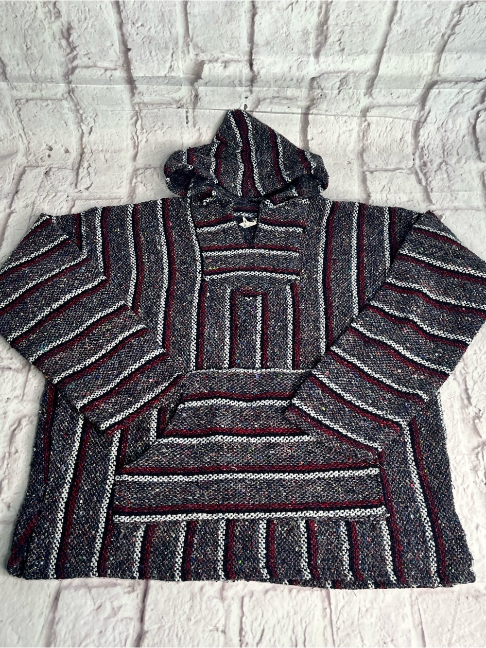 Vintage 1990’s Frank’s Textiles baha hippie hoodie pullover size medium